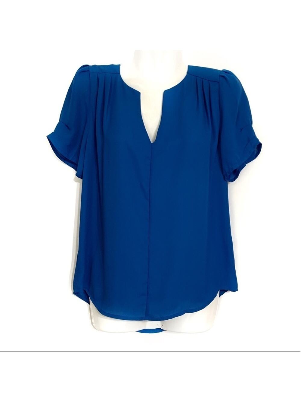 Stitch Fix 19 Cooper Split Neck Pleated Blouse XS